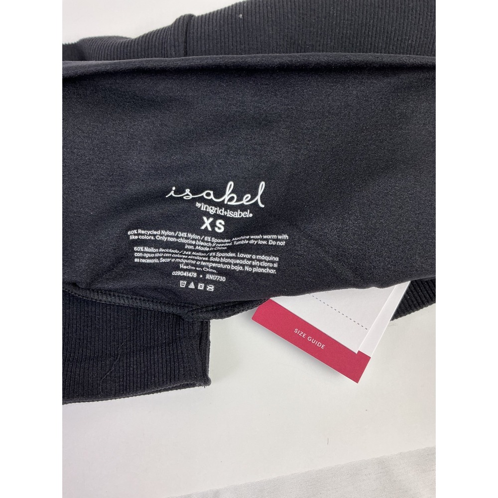 Isabel Maternity Stretchy  Black Ribbed Bike Shorts XS Pregnancy - Picture 5 of 8